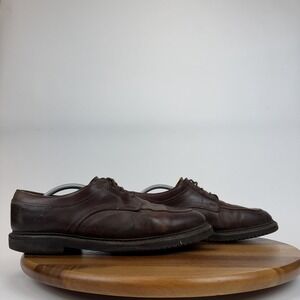 Men Allen Edmonds Spirit Toe U-Tip‎ Brown Leather Chunky Dress Shoes Size 11.5 D